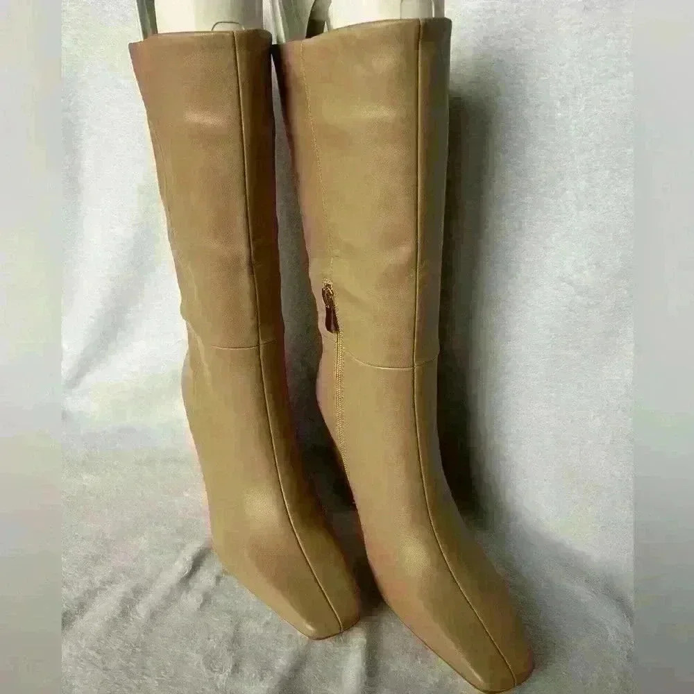 Torgeis New York Milan Taupe Wedge Boot NWOT - 8.5 - Picture 6 of 10